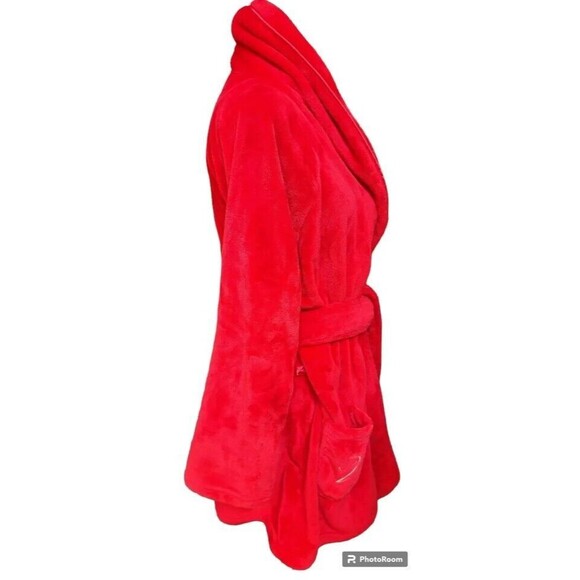 Victoria's Secret Robe Size M/L Red Plush - Picture 4 of 8